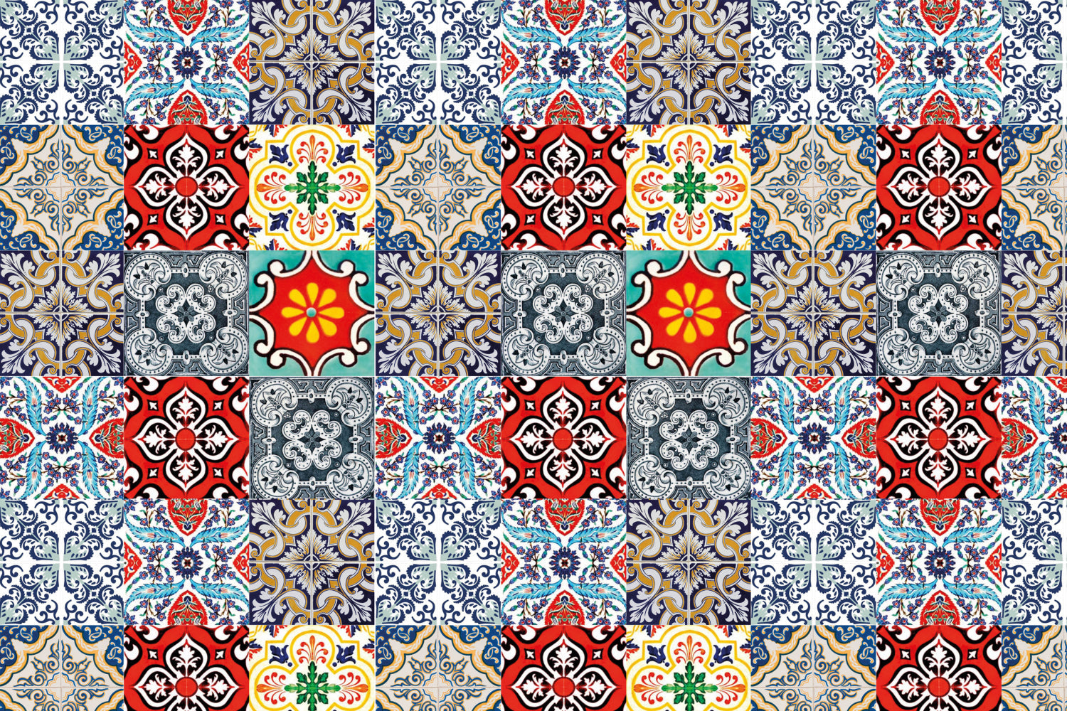 Toilettenrückwand Patchwork