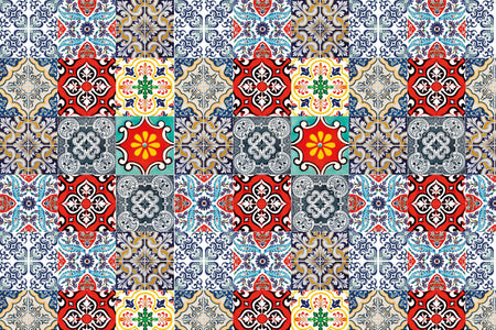 Toilettenrückwand Patchwork