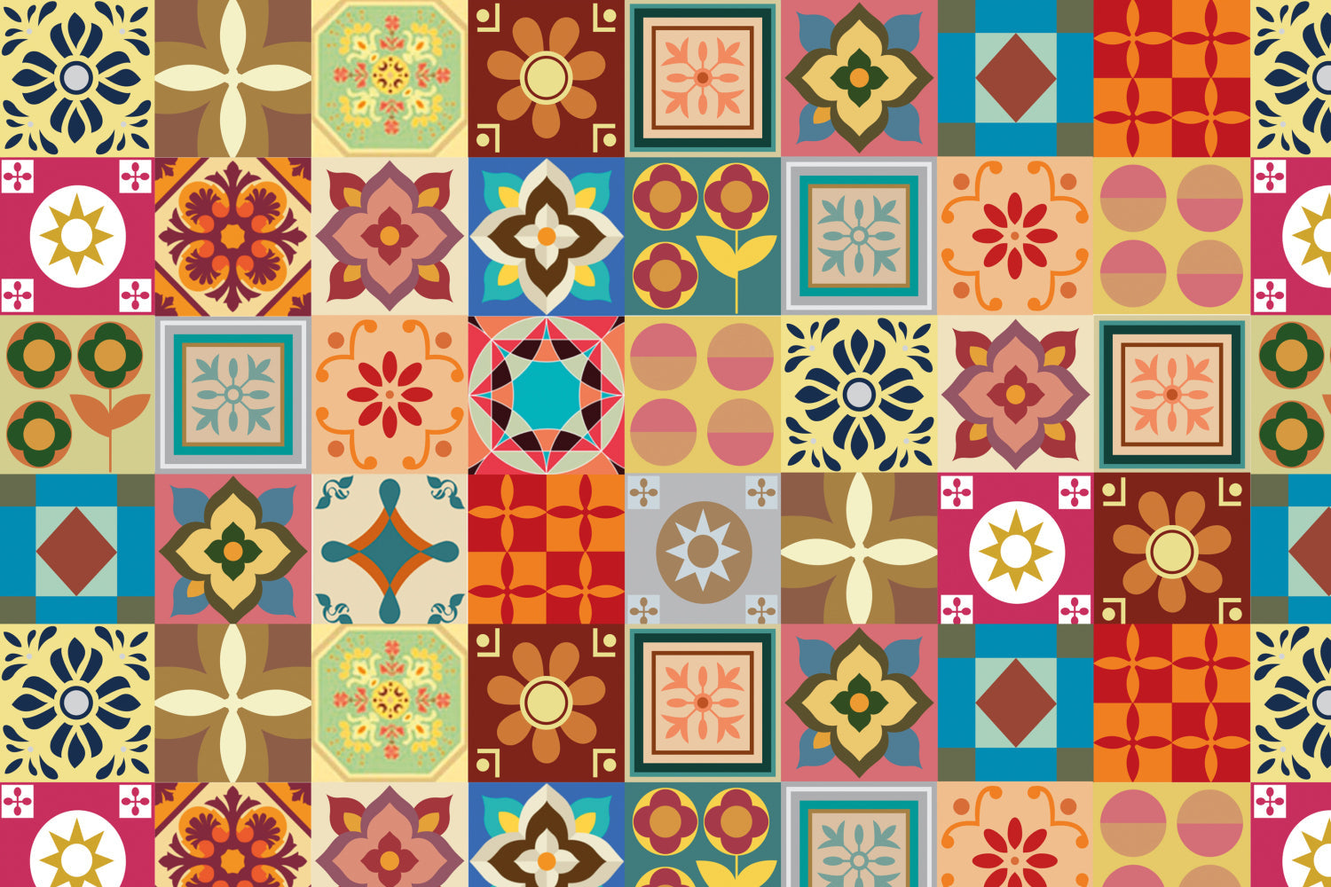 Toilettenrückwand Patchwork