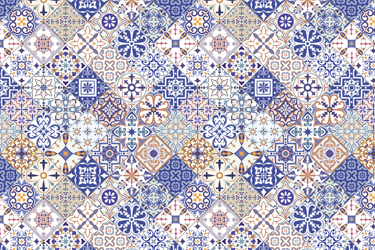 Toilettenrückwand Patchwork