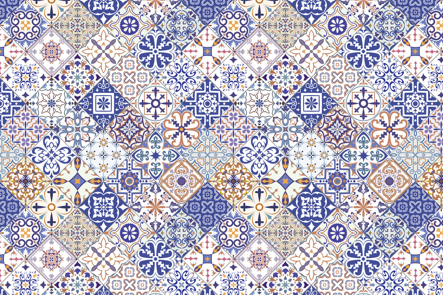 Toilettenrückwand Patchwork