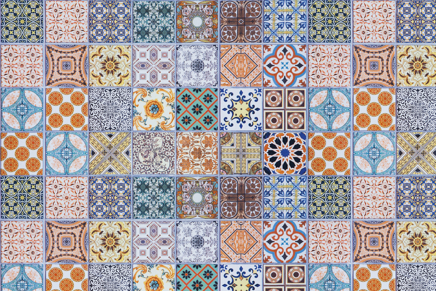 Toilettenrückwand Patchwork