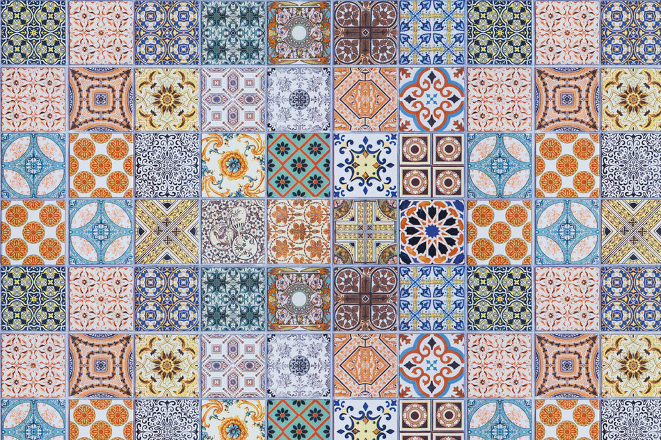 Toilettenrückwand Patchwork