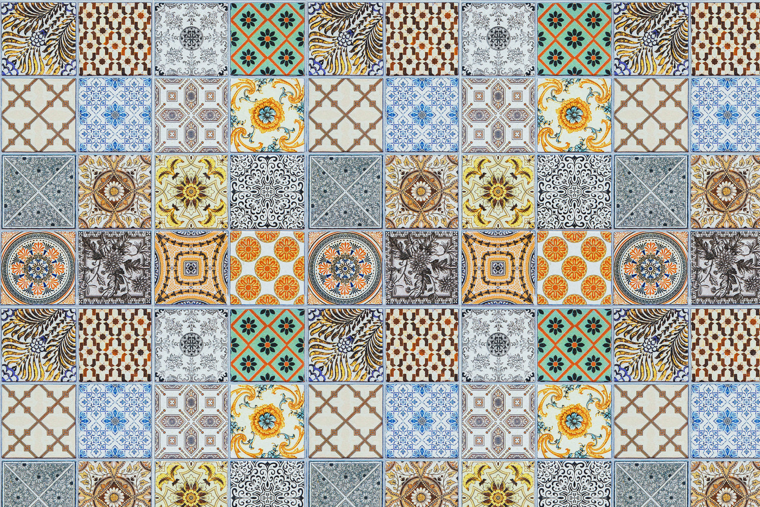 Toilettenrückwand Patchwork