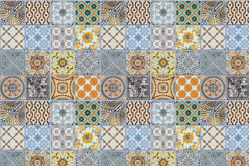 Toilettenrückwand Patchwork