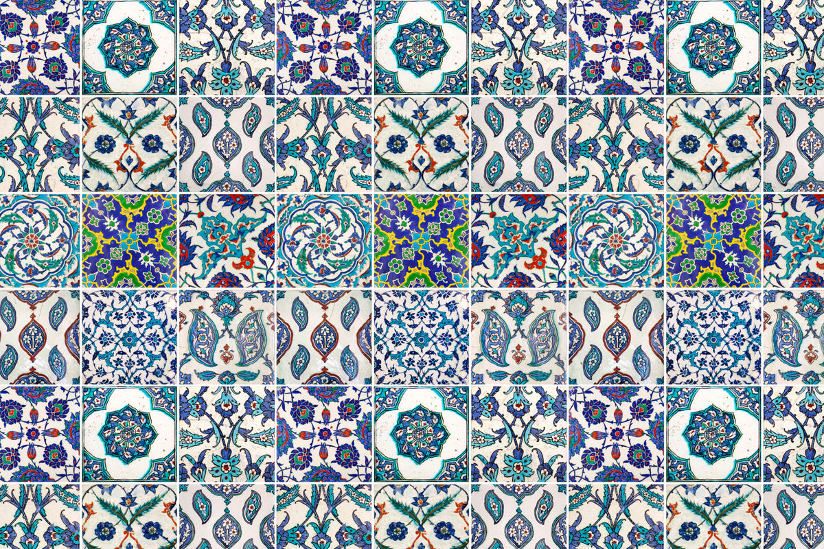 Toilettenrückwand Patchwork