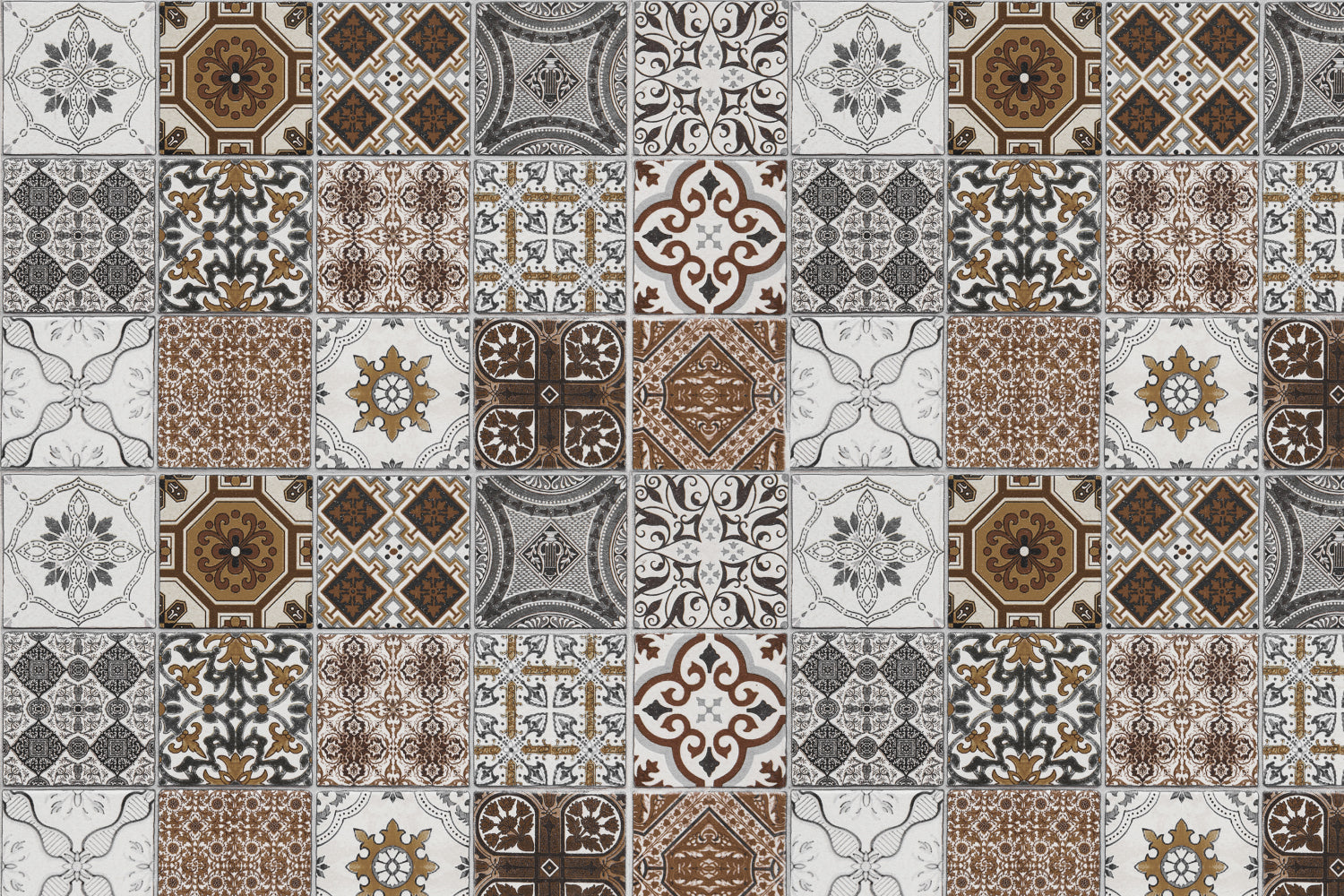 Toilettenrückwand Patchwork