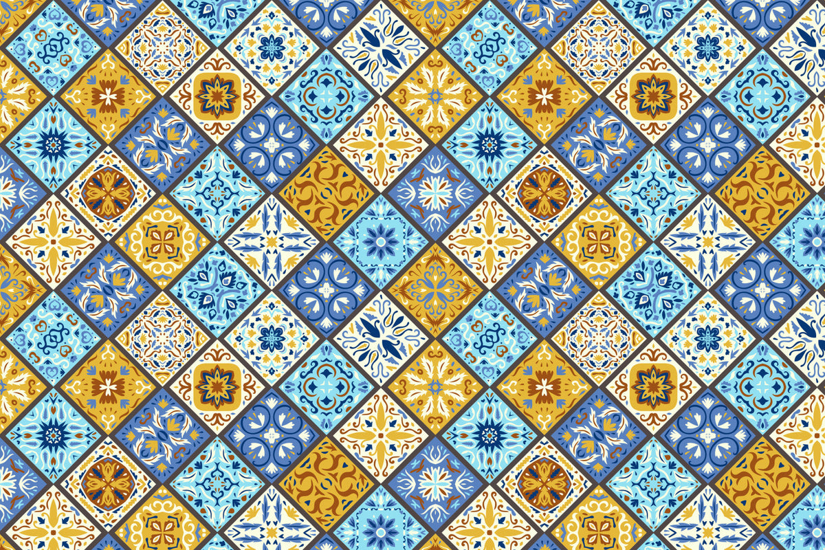 Toilettenrückwand Patchwork