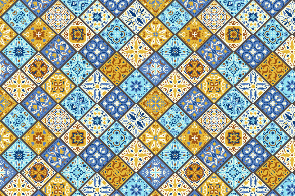 Toilettenrückwand Patchwork