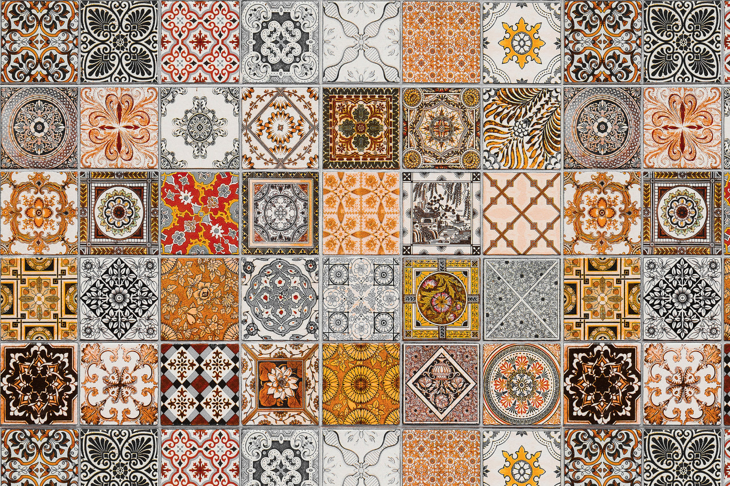 Toilettenrückwand Patchwork
