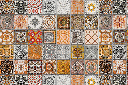 Toilettenrückwand Patchwork