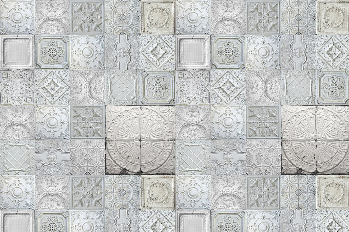Toilettenrückwand Patchwork