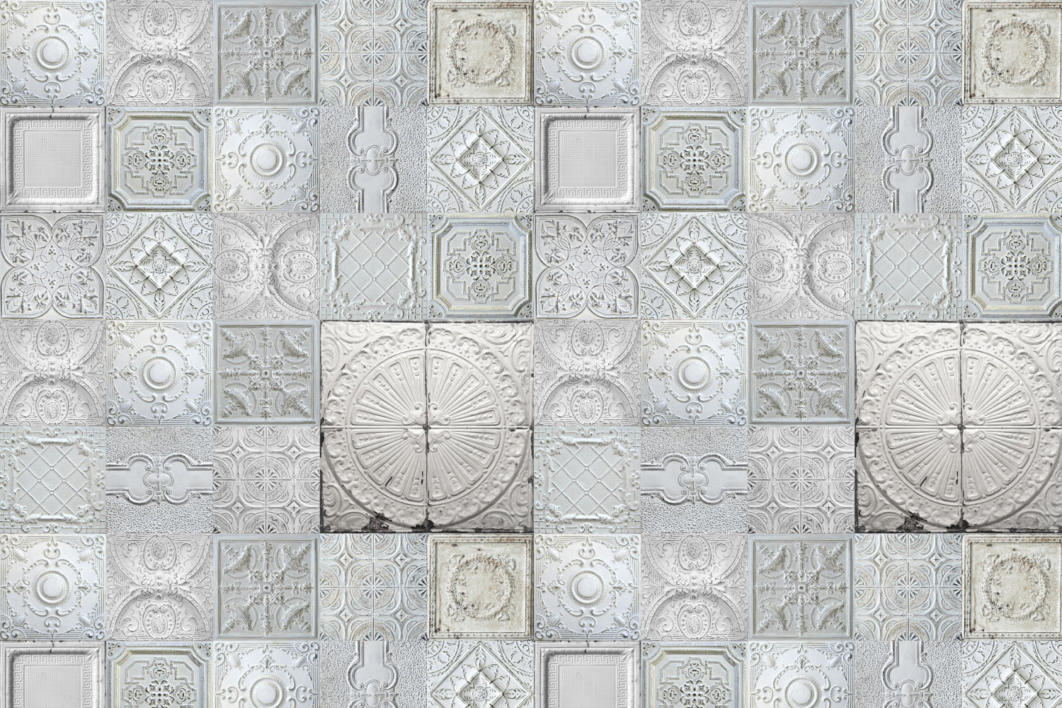 Toilettenrückwand Patchwork