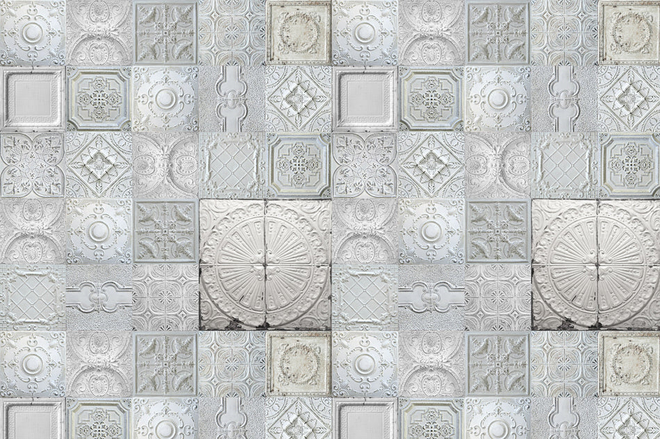 Toilettenrückwand Patchwork