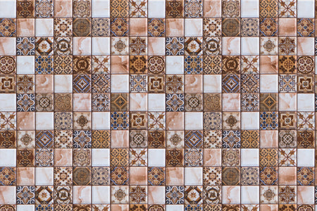Toilettenrückwand Patchwork