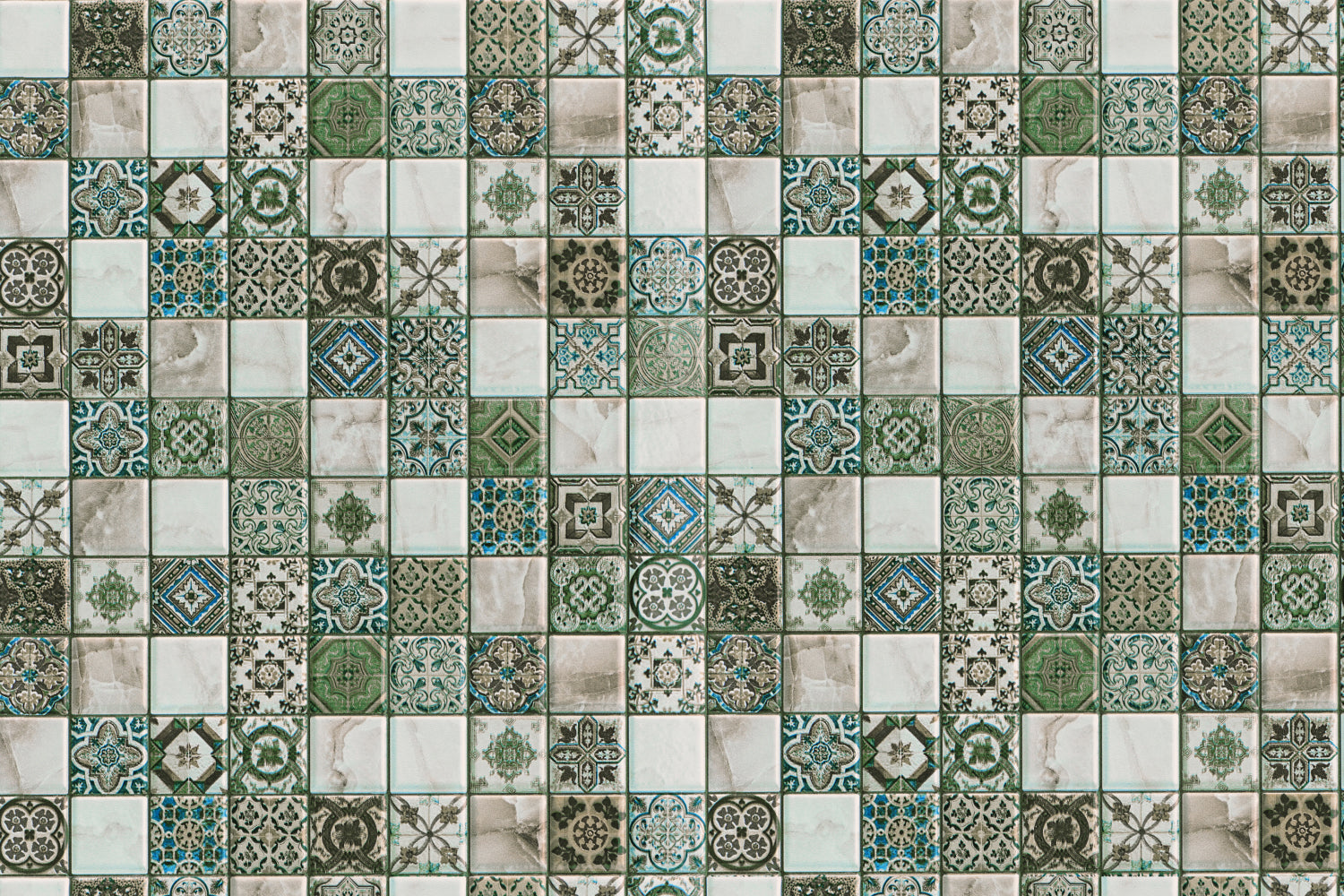 Toilettenrückwand Patchwork