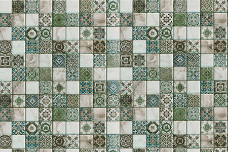 Toilettenrückwand Patchwork