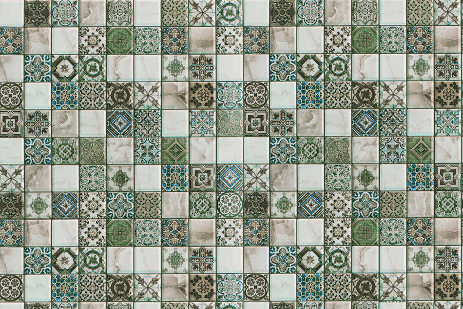 Toilettenrückwand Patchwork