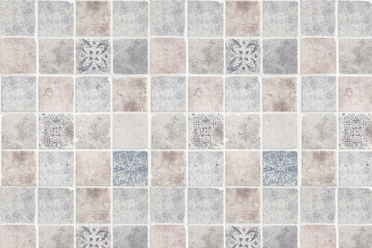 Toilettenrückwand Patchwork
