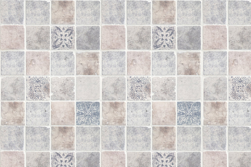 Toilettenrückwand Patchwork