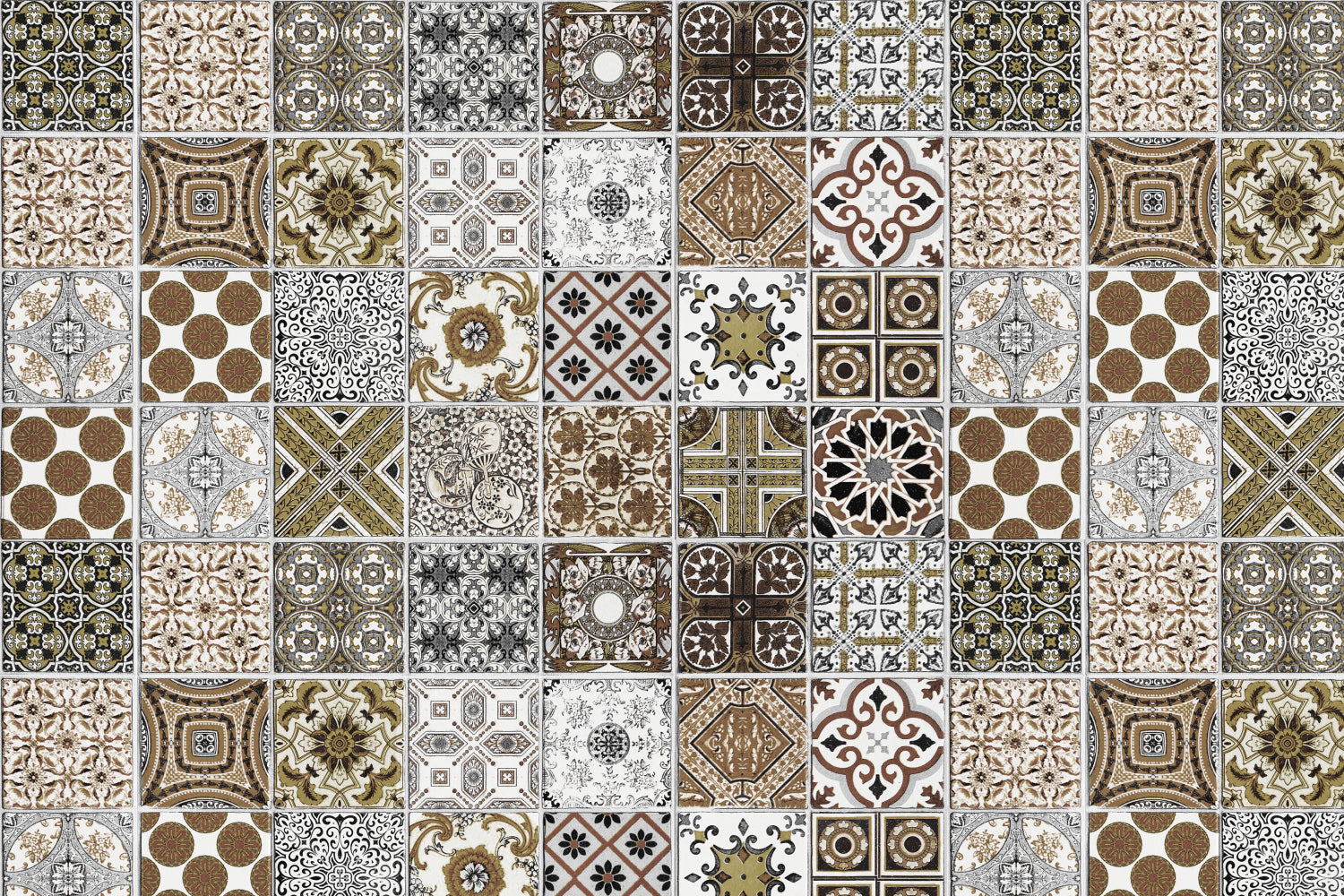 Toilettenrückwand Patchwork