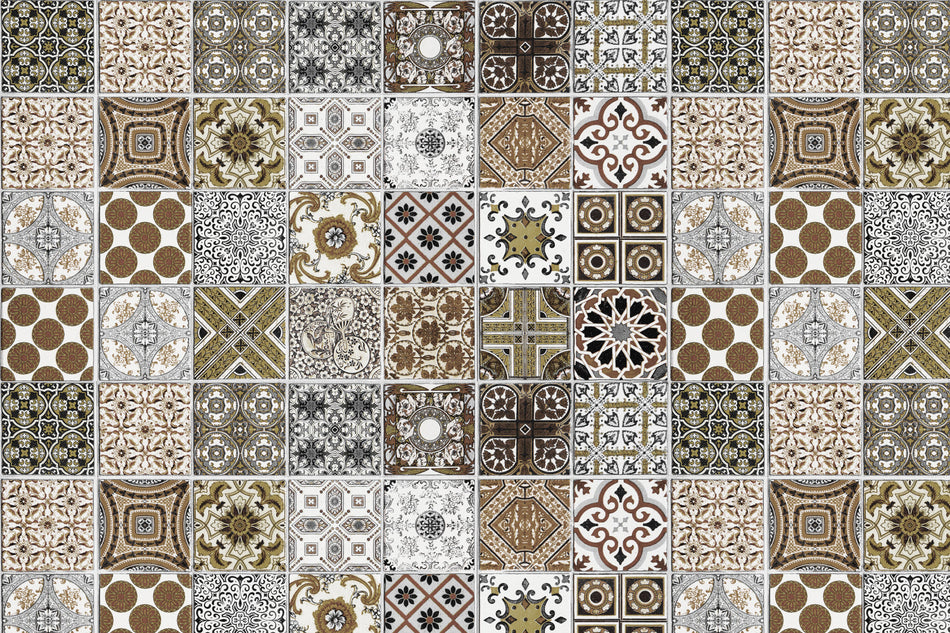 Toilettenrückwand Patchwork