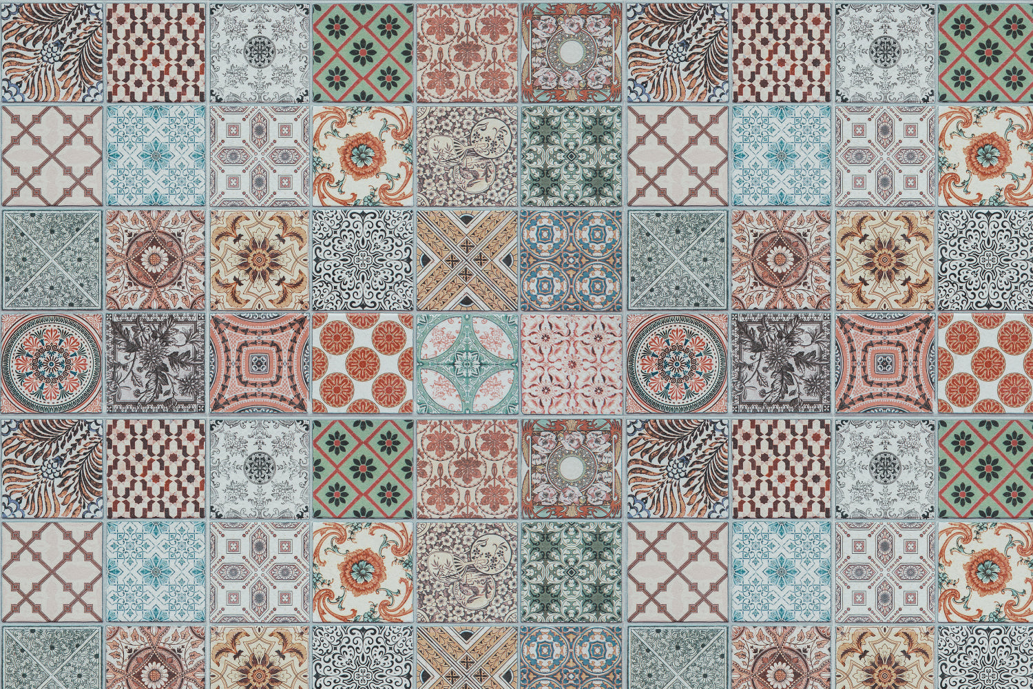 Toilettenrückwand Patchwork