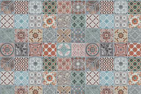 Toilettenrückwand Patchwork