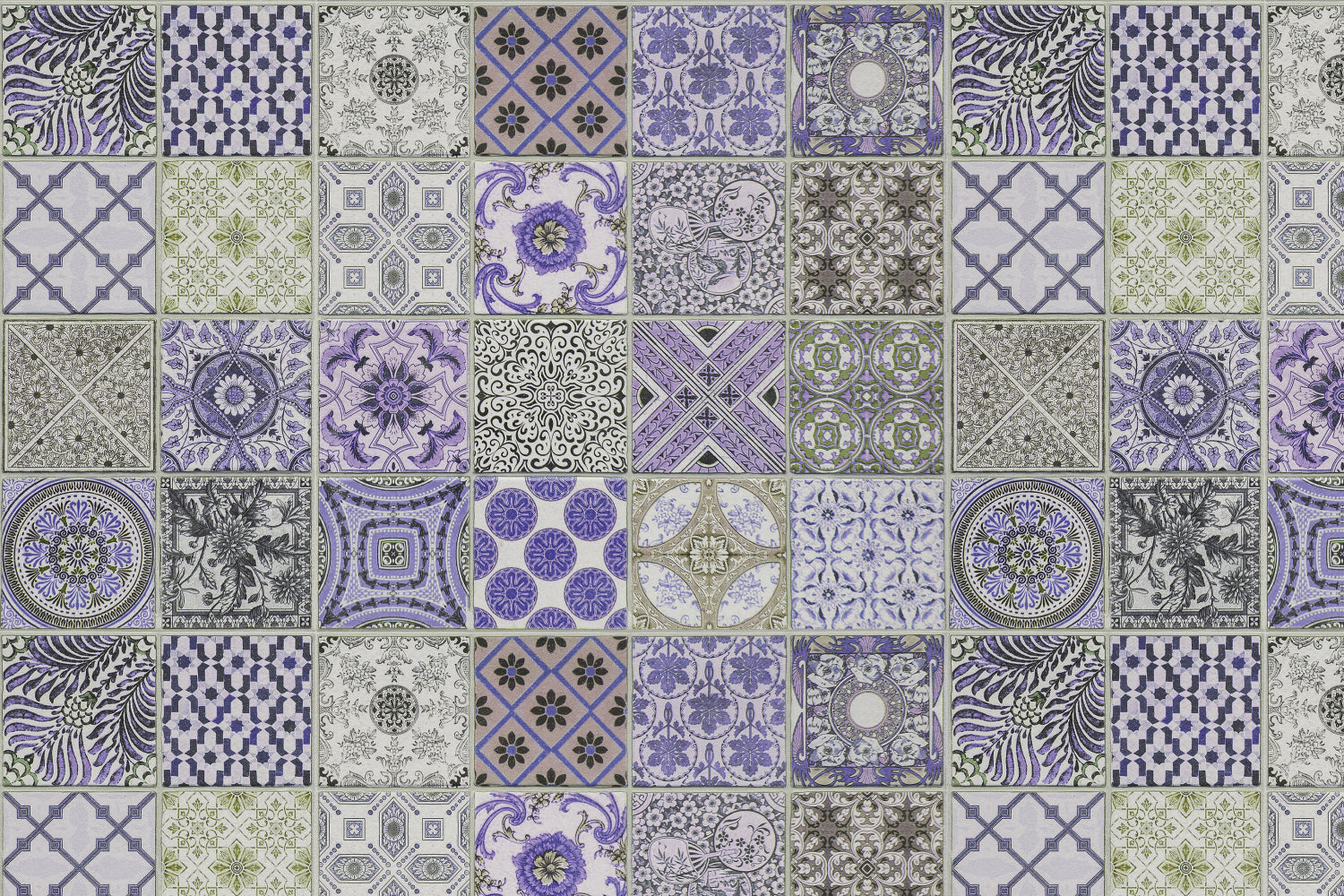 Toilettenrückwand Patchwork