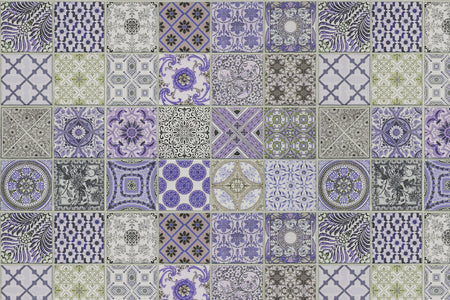 Toilettenrückwand Patchwork