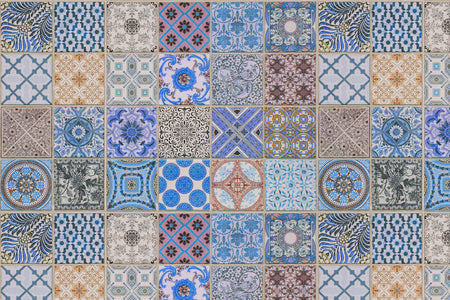 Toilettenrückwand Patchwork