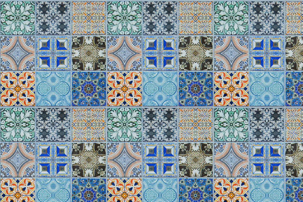 Toilettenrückwand Patchwork