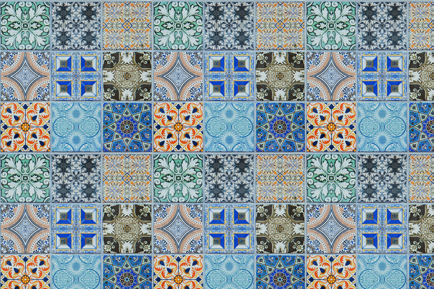 Toilettenrückwand Patchwork