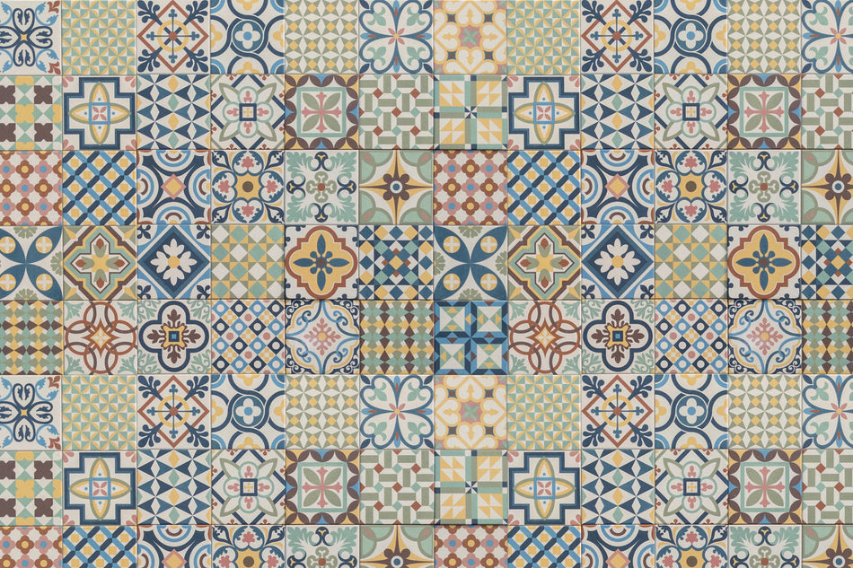 Toilettenrückwand Patchwork