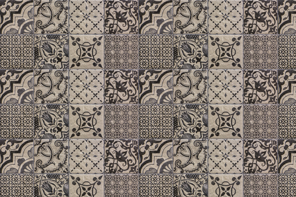 Toilettenrückwand Patchwork