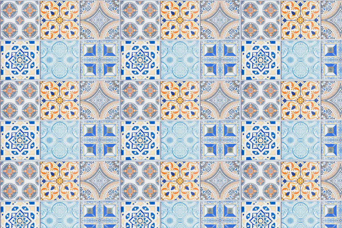 Toilettenrückwand Patchwork
