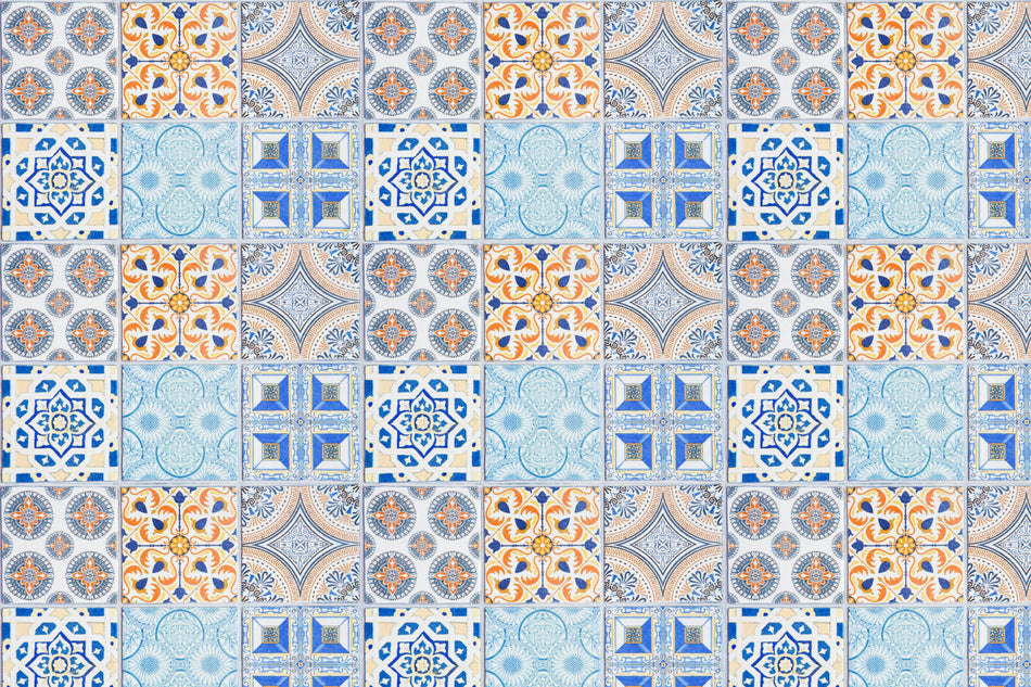 Toilettenrückwand Patchwork