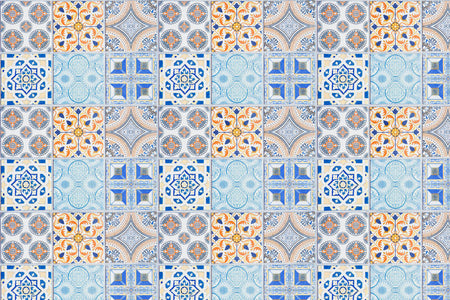 Toilettenrückwand Patchwork