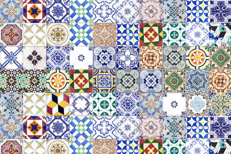 Toilettenrückwand Patchwork