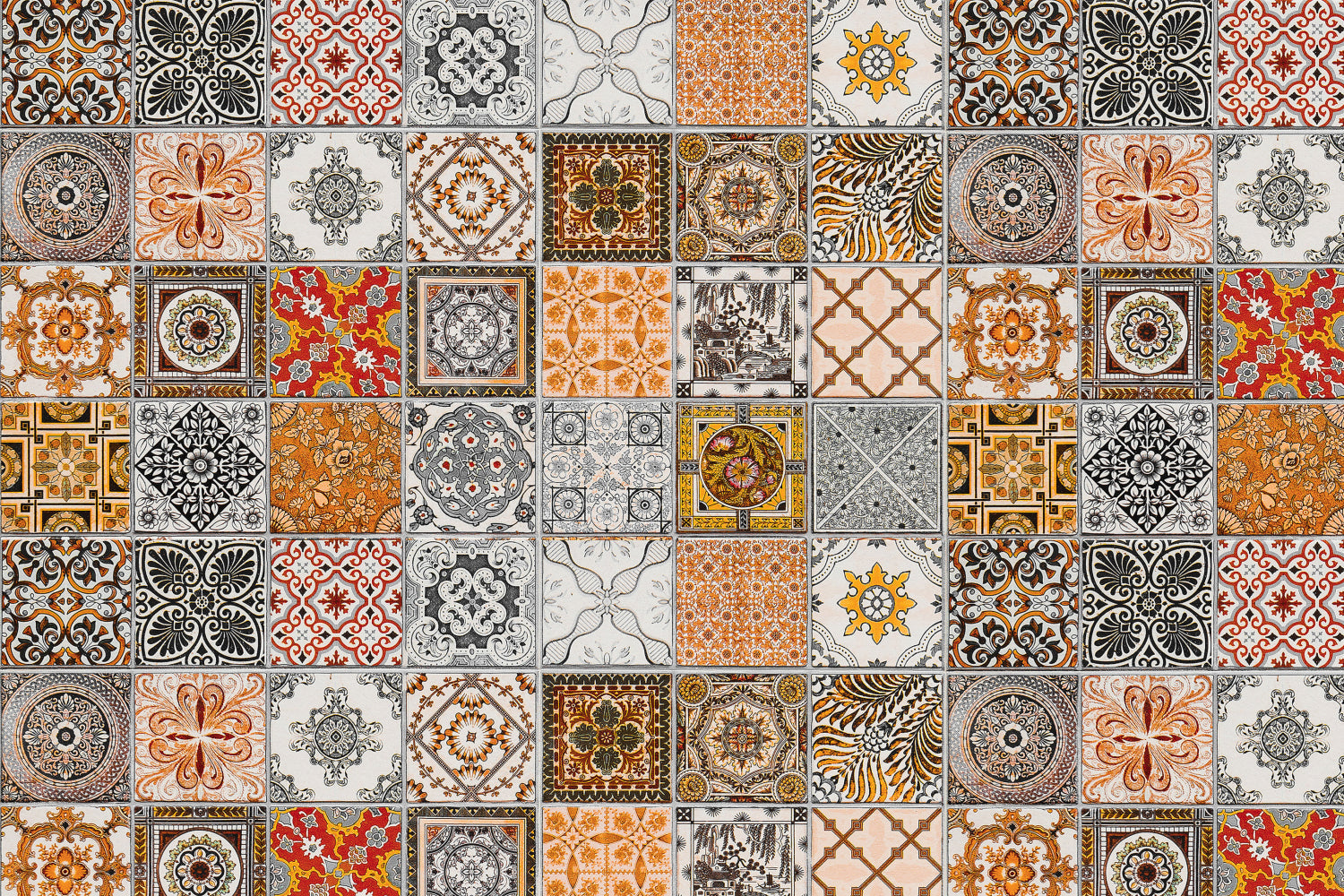 Toilettenrückwand Patchwork