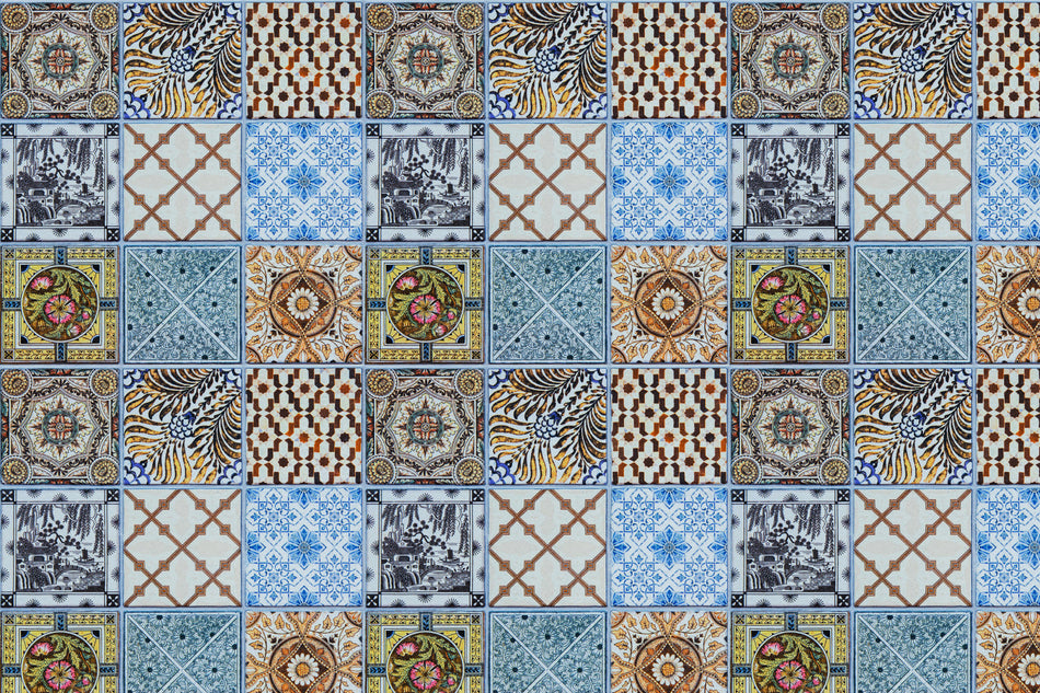 Toilettenrückwand Patchwork