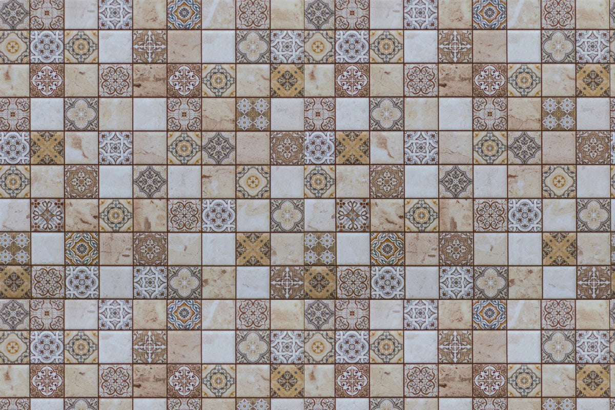 Toilettenrückwand Patchwork