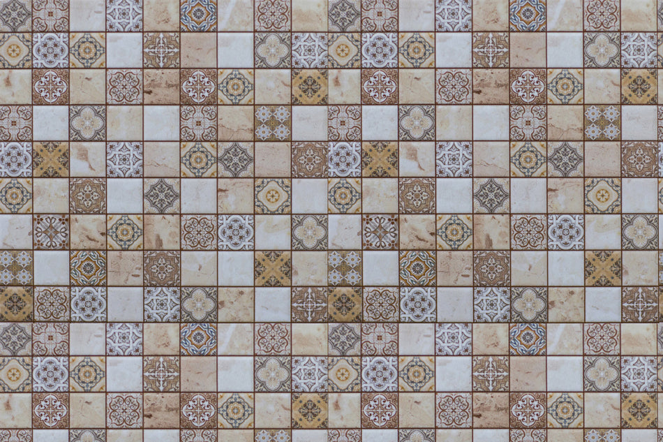 Toilettenrückwand Patchwork