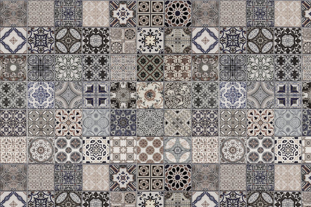 Toilettenrückwand Patchwork