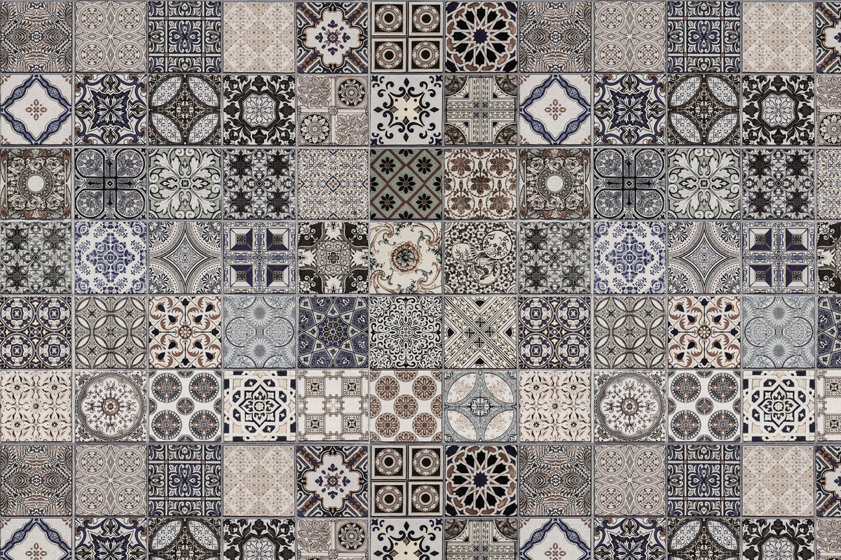 Toilettenrückwand Patchwork