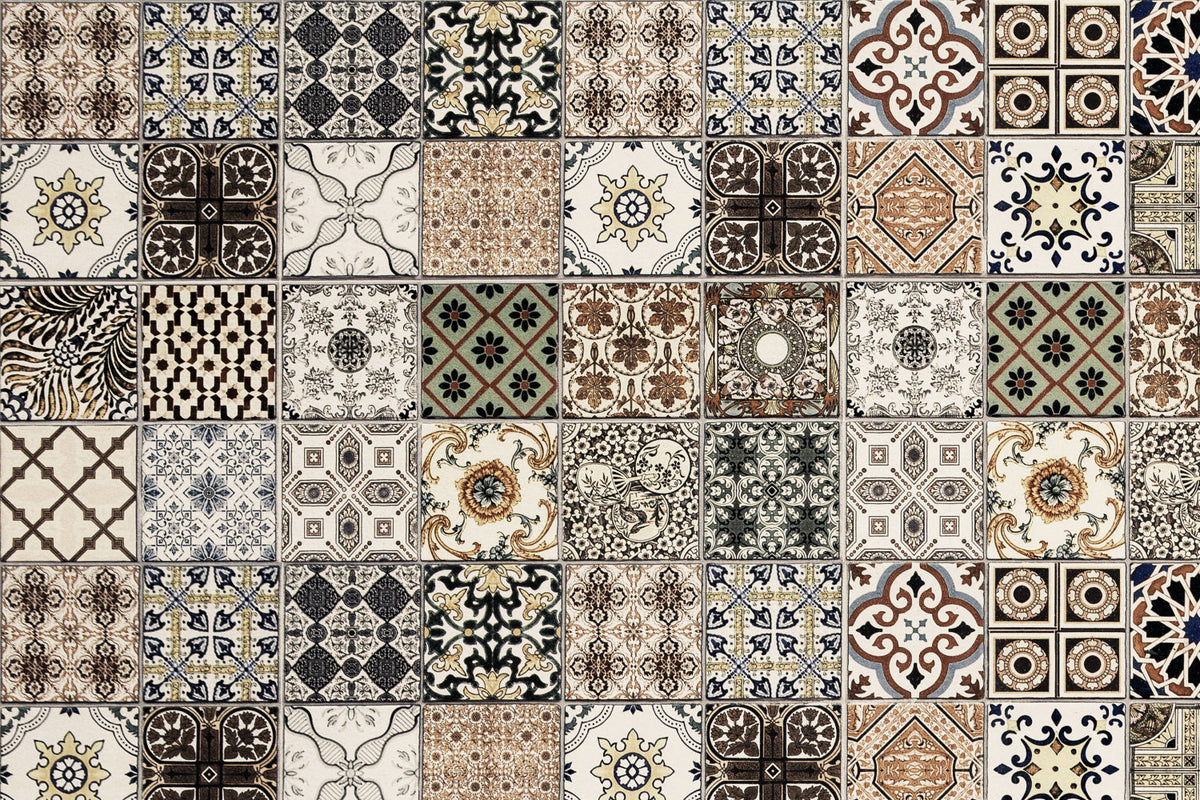 Toilettenrückwand Patchwork
