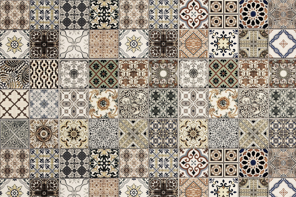 Toilettenrückwand Patchwork