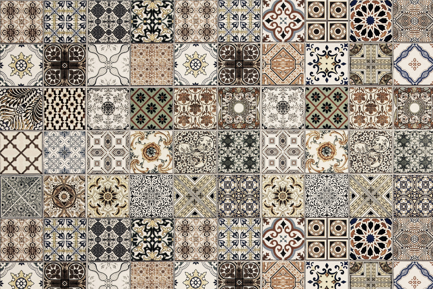 Toilettenrückwand Patchwork