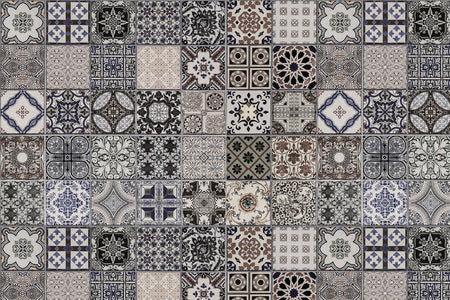 Toilettenrückwand Patchwork