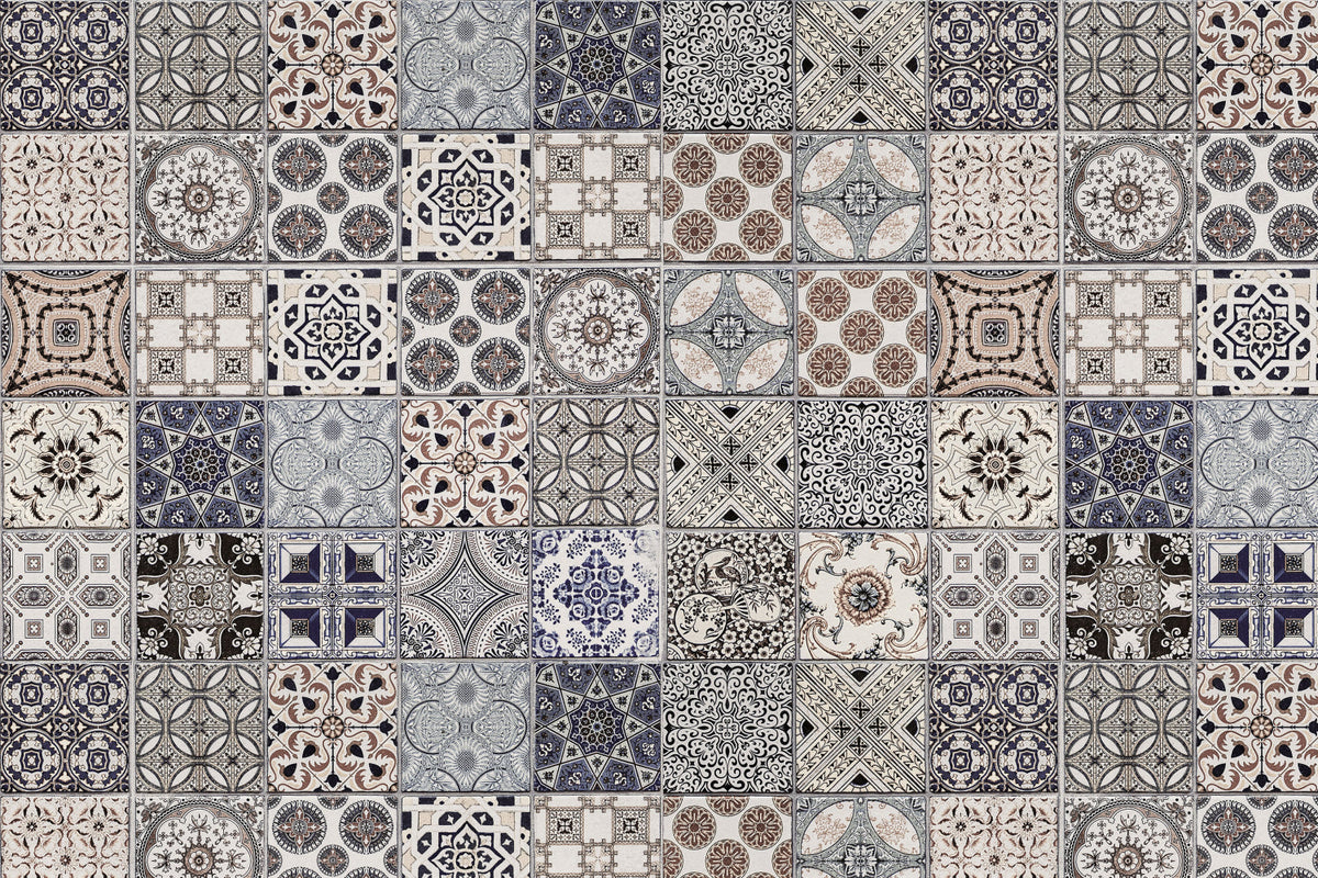 Toilettenrückwand Patchwork